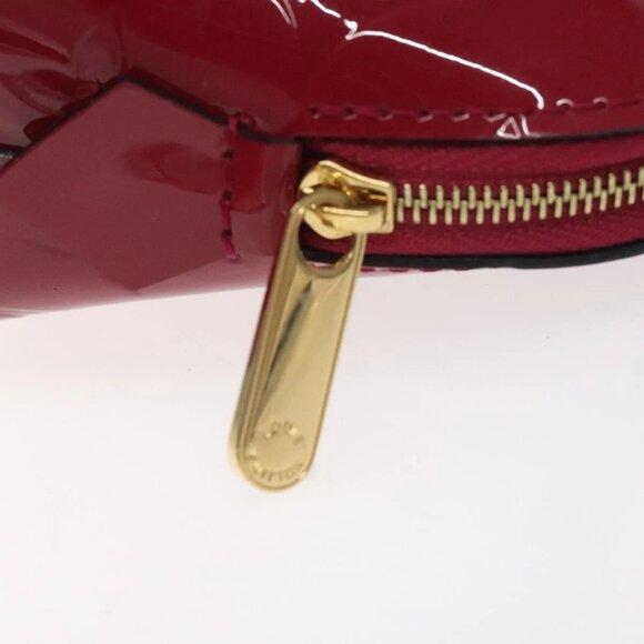 LOUIS VUITTON Monogram Vernis Pochette Cosmetic Rose Indian M90009 Auth 130667 - Picture 7 of 15